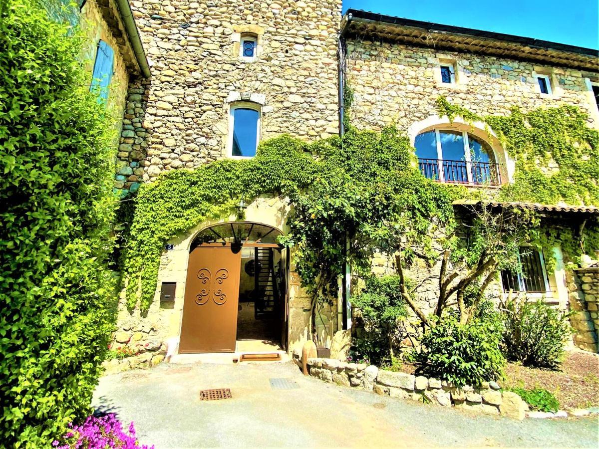 Gite De Groupe 9Ch Ou 3 Gites Independants De 3Ch - Patio Et Piscine Interieure Chauffee Toute L'Annee Vallon-Pont-dʼArc Εξωτερικό φωτογραφία